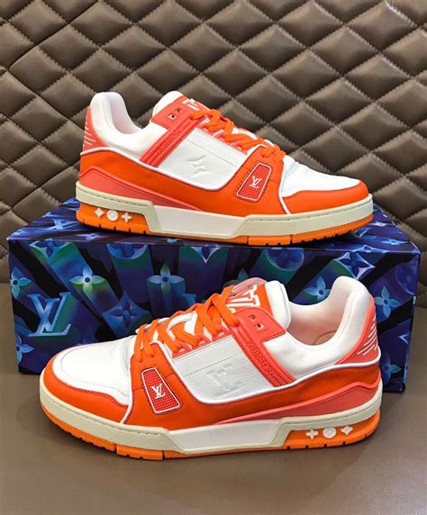 lv trainers orange